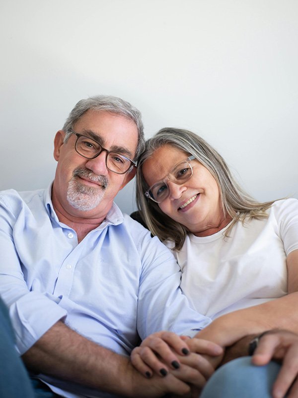 Elderly Couple sitting together